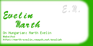 evelin marth business card